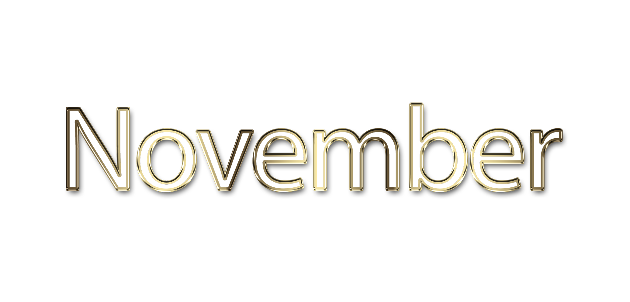 November png, word November png, November word png, November text png, November letters png, November word art typography PNG images, transparent png